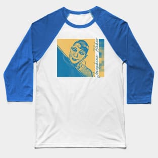 Josephine Baker // Retro Aesthetic Fan Design Baseball T-Shirt